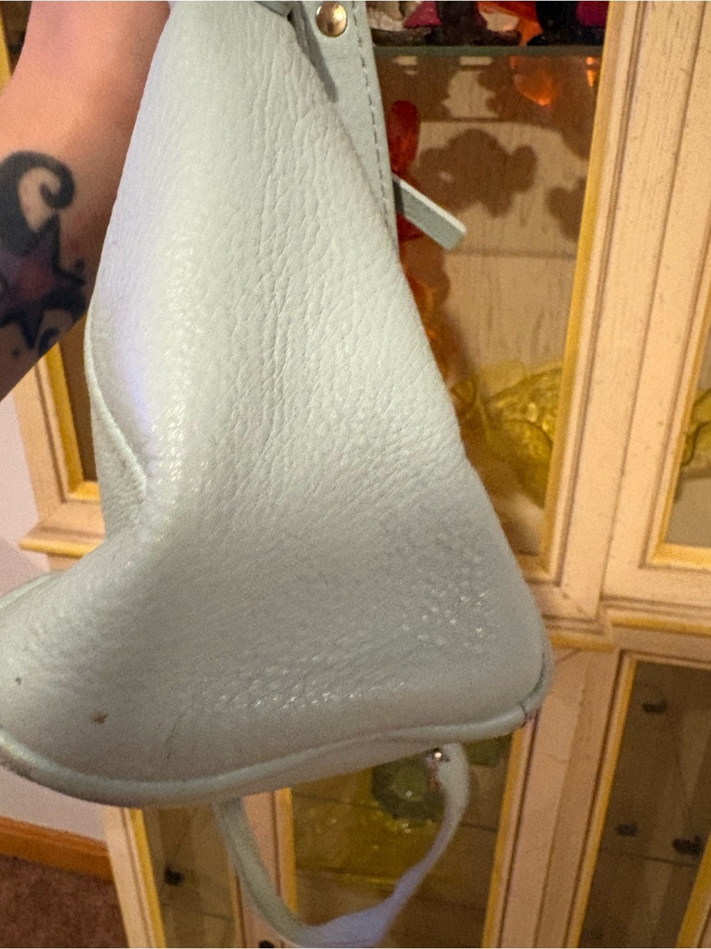 kate spade Light blue Pebbled Leather Shoulder Bag - Picture 5 of 12
